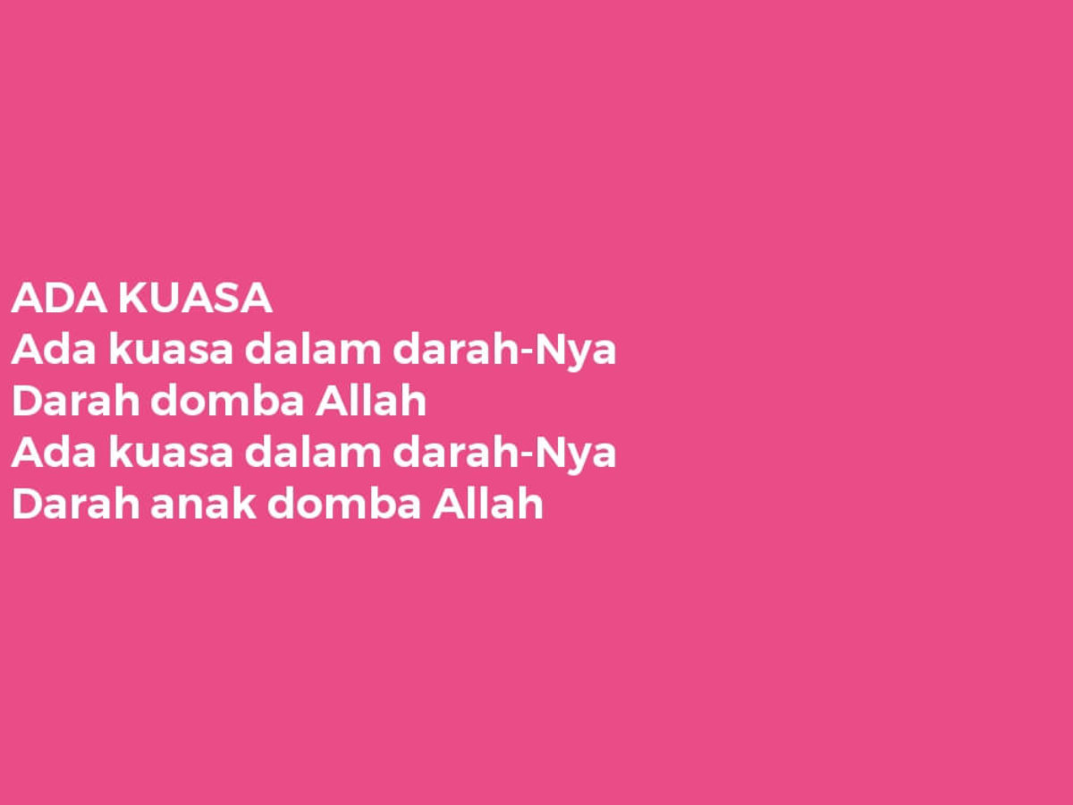 Ada Kuasa Lirik Lagu Kristen