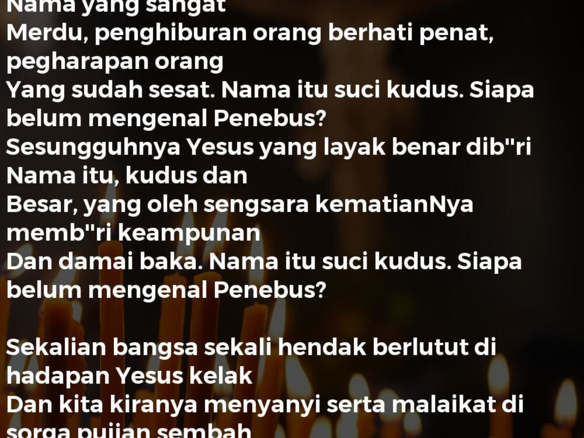 Segala Benua Dan Langit Penuh Lirik Lagu Kristen