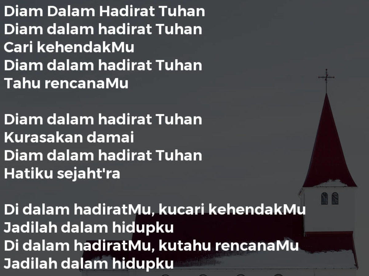 Diam Dalam Hadirat Tuhan Lirik Lagu Kristen